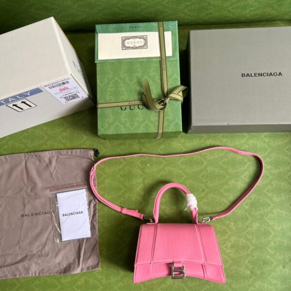 Balenciaga Hacker Hourglass Pink Bag - Image 4