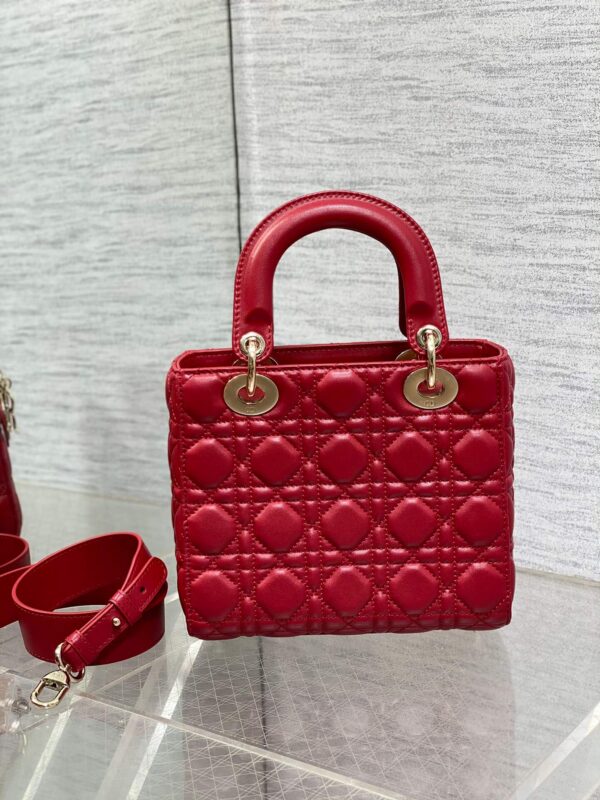 Lady Dior Bag Red - Image 8