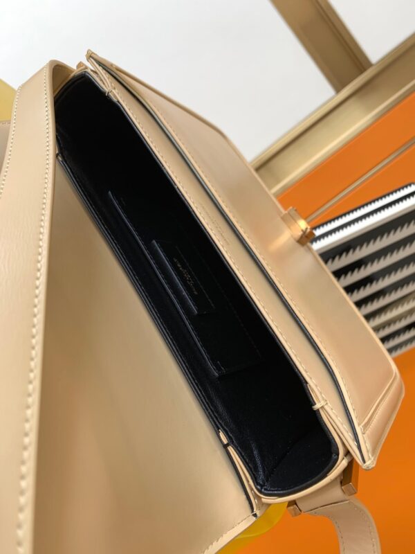 YSL Cream Solferino Leather Shoulder Bag - Image 4