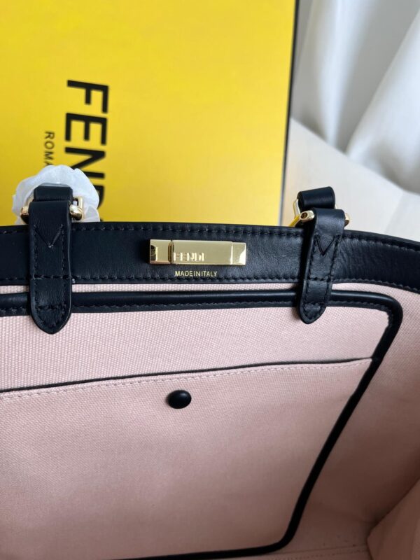 Fendi Women's X-tote Bag In Canvas With Thread-embroidered Ff Monogram - Image 7