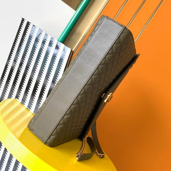 YSL Large Envelope Matelassé Leather Shoulder Bag - Image 4