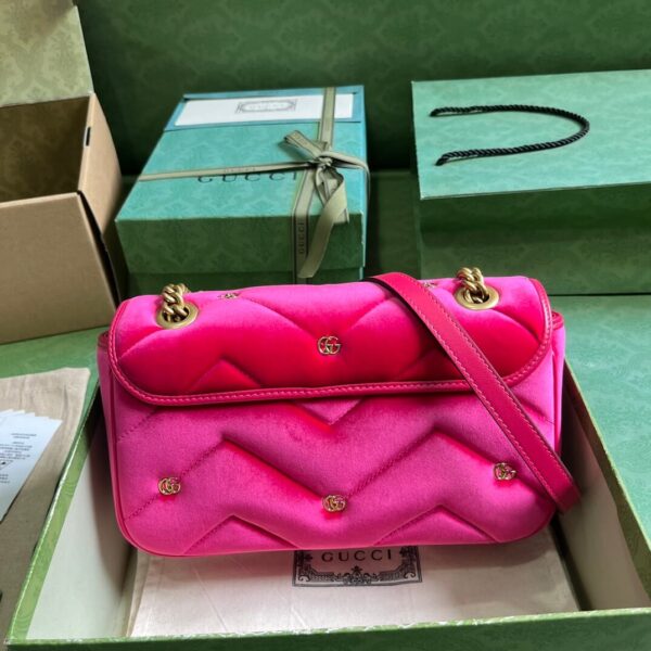 Gucci Marmont Velvet Red Bags - Image 3