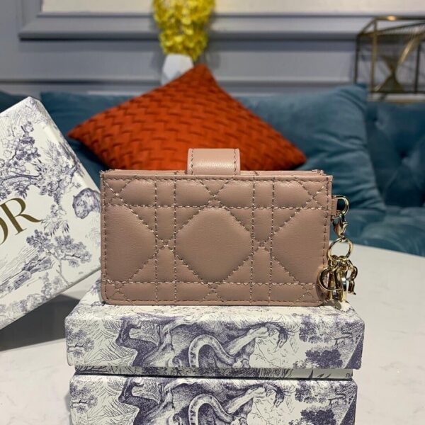 Dior Dior 5-Gusset Card Holder Beige - Image 3