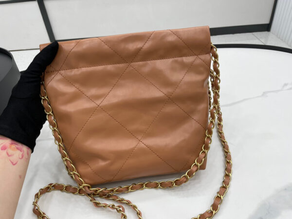 Chanel 22 Small Caramel Handbag - Image 4