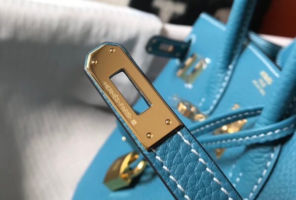 Hermes Birkin Blue Jean Togo Bag - Image 8