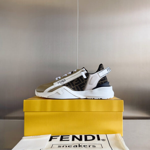 Fendi Flow Men's Leather Sneakers