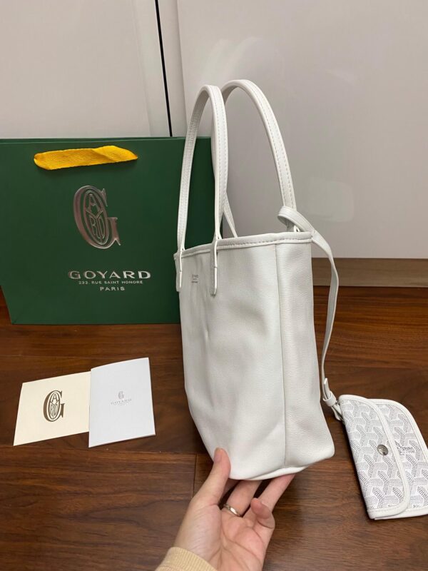 Goyard Mini Tote White Bag - Image 5