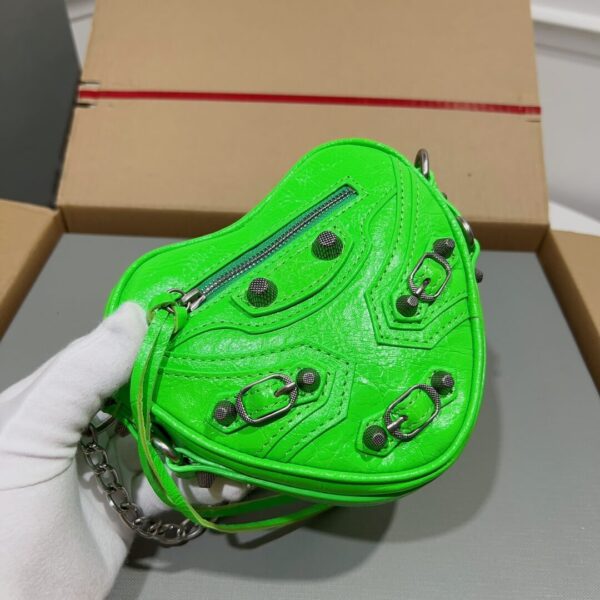 Balenciaga Mini Le Cagole Heart Bag - Image 4