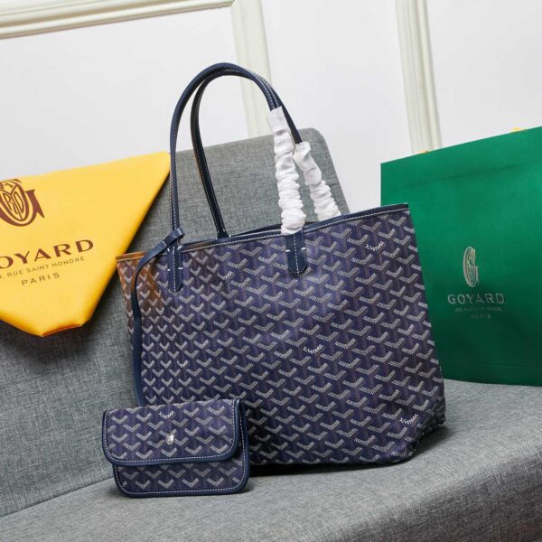 Goyard Tote Large Blue Bag - Image 5