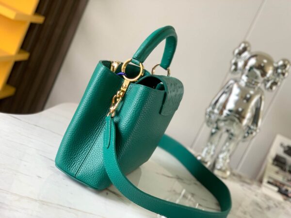 LV Capucines BB Bag in Green - Image 7