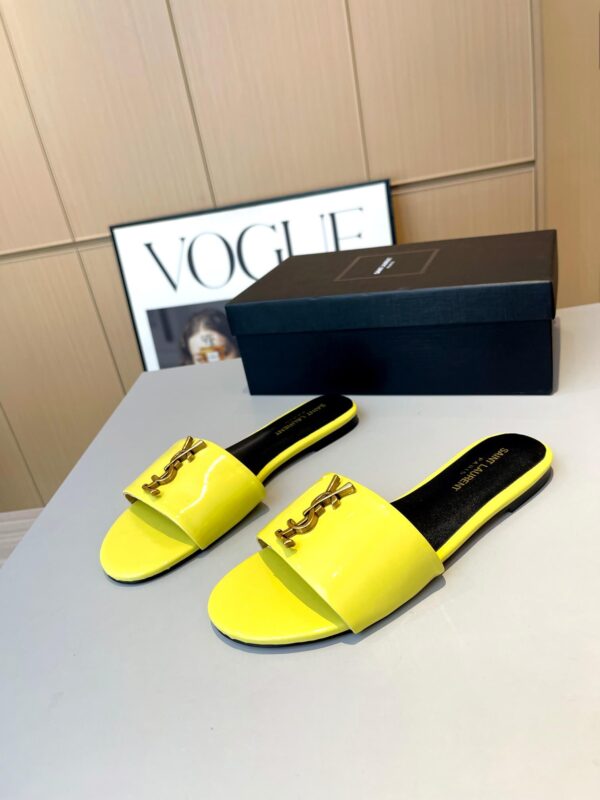 YSL Flat Slides