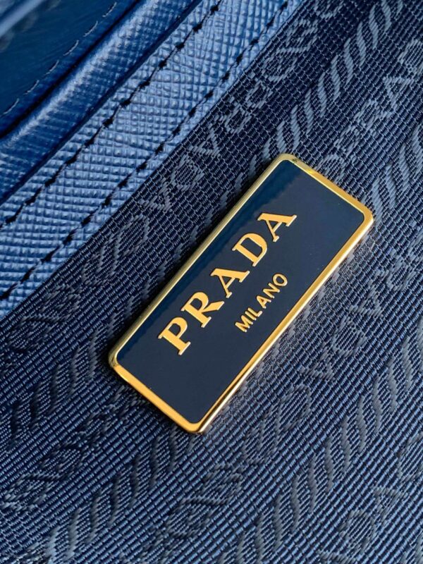 Prada Galleria Saffiano Blue Bag - Image 5