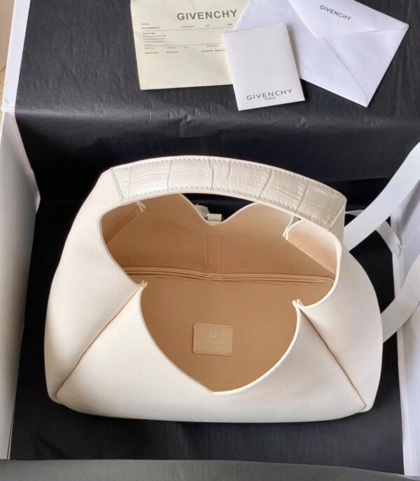 Givenchy G-Hobo Medium Shoulder Bag White - Image 8