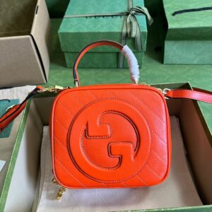 Gucci Blondie Top Handle Orange Bags