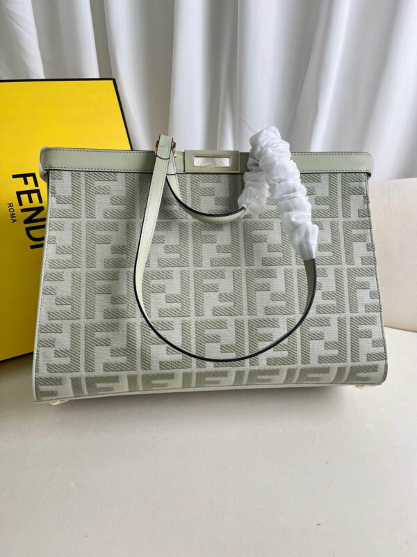Fendi Women's X-tote Bag In Canvas With Thread-embroidered Ff Monogram - Image 3