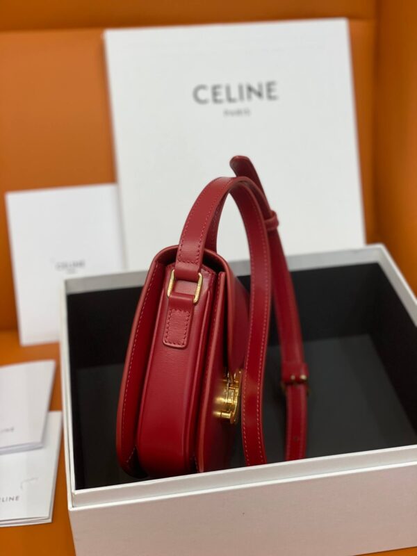 Celine Besace Clea In Shiny Calfskin Leather Bag - Image 2