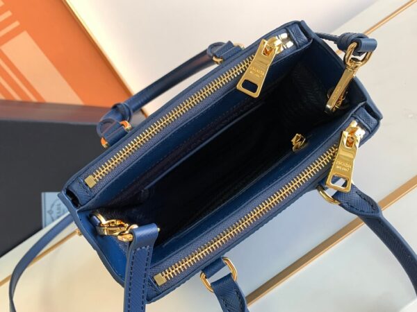 Prada Galleria Saffiano Blue Bag - Image 3