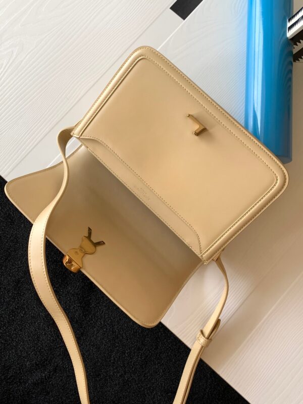YSL Cream Solferino Leather Shoulder Bag - Image 3