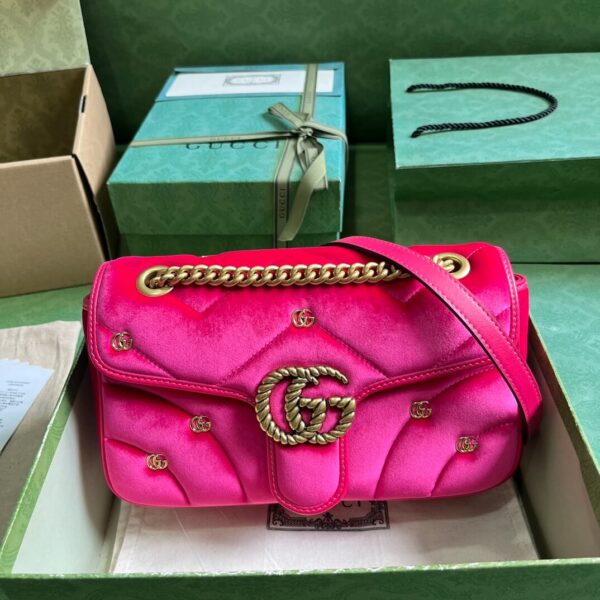 Gucci Marmont Velvet Red Bags