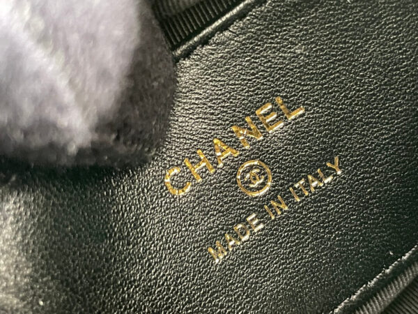 Chanel 23C Round Cruise Pouch Black Bag - Image 6
