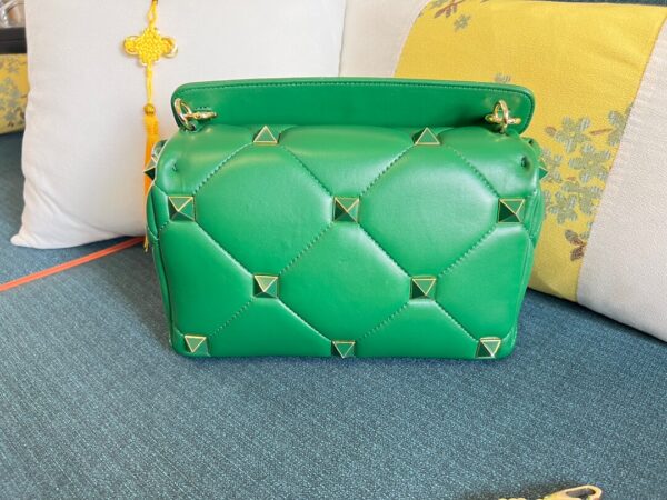 Valentino Garavani Roman Stud Green Bag - Image 3