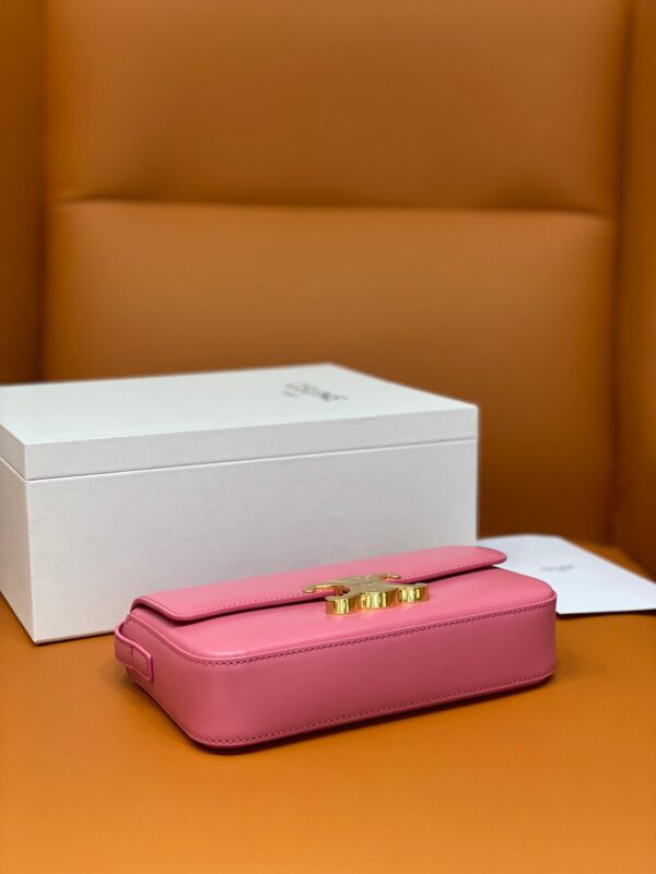 Celine Pink Triomphe Shoulder Bag - Image 8