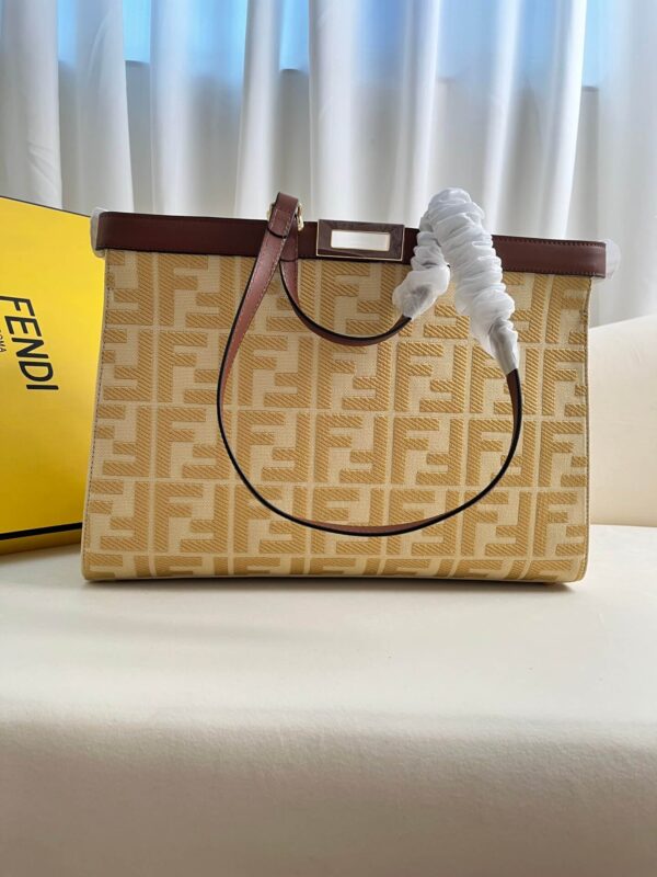 Fendi Women’s X-tote Bag In Canvas With Thread-embroidered Ff Monogram