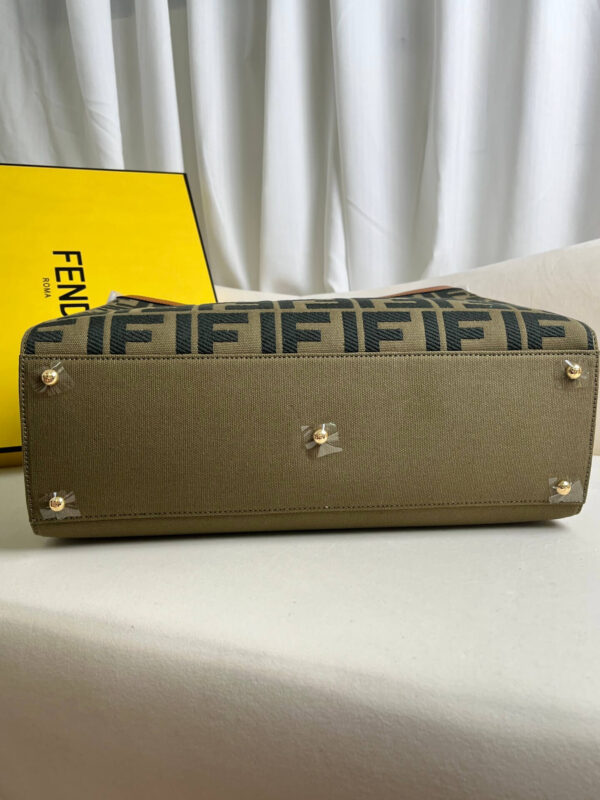 Fendi Women's X-tote Bag In Canvas With Thread-embroidered Ff Monogram - Image 4