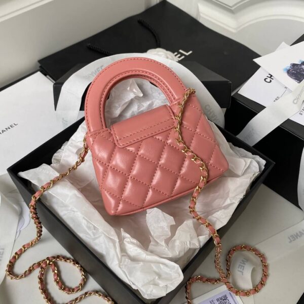 Chanel Small Kelly Shopper Pink Bag - Image 4