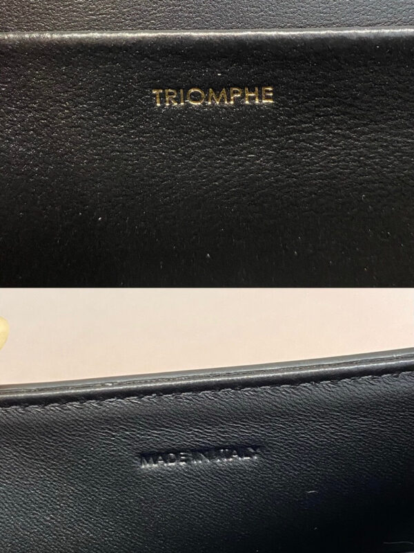 Celine Black Triomphe Shoulder Bag - Image 3