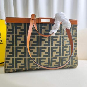 Fendi Women's X-tote Bag In Canvas With Thread-embroidered Ff Monogram