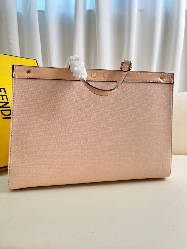 Fendi Women’s X-tote Bag In Canvas With Thread-embroidered Ff Monogram - Image 2