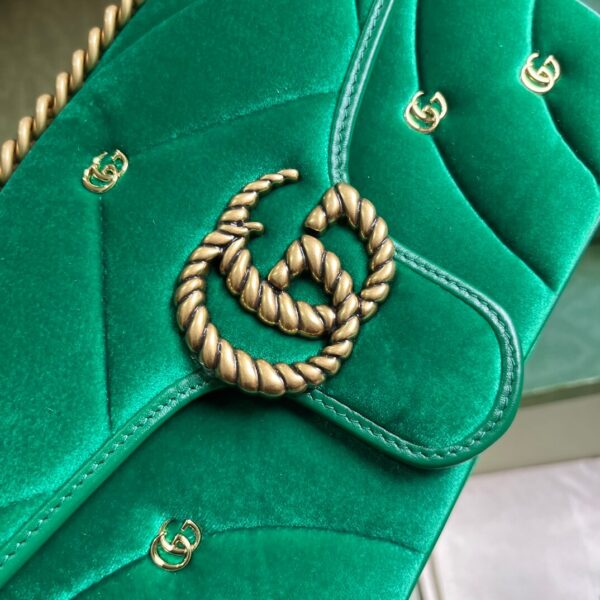 Gucci Marmont Velvet Green Bags - Image 7