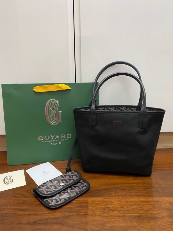 Goyard Mini Tote Black Bag - Image 7