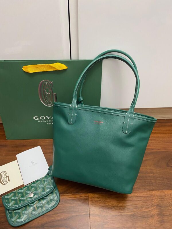Goyard Mini Tote Green Bag - Image 5