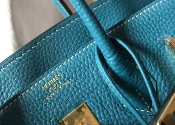 Hermes Birkin Blue Jean Togo Bag - Image 5