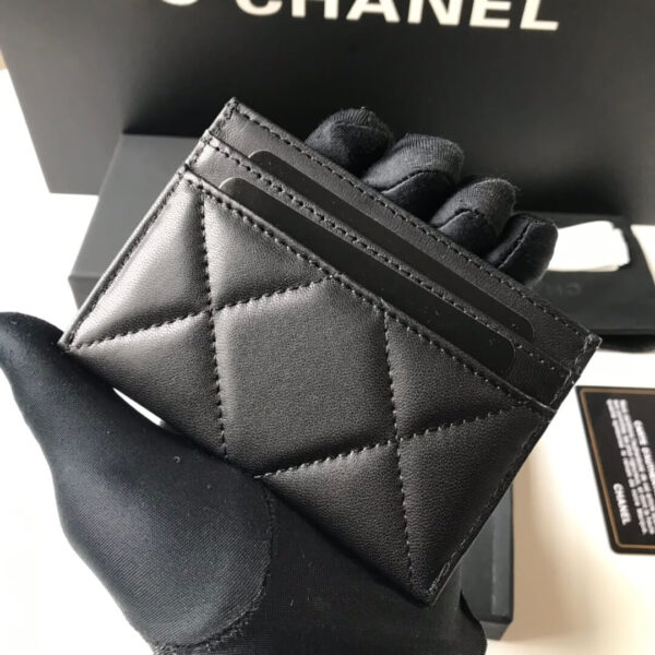 Chanel 19 Leather Black Card Holder - Image 5