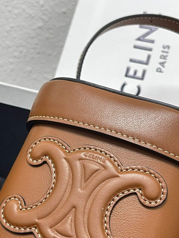 Celine Box Cuir Bag In Brown - Image 5