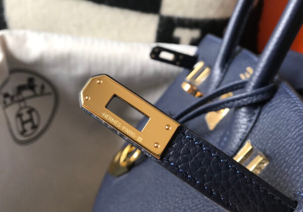 Hermes Birkin Blue Bag - Image 4