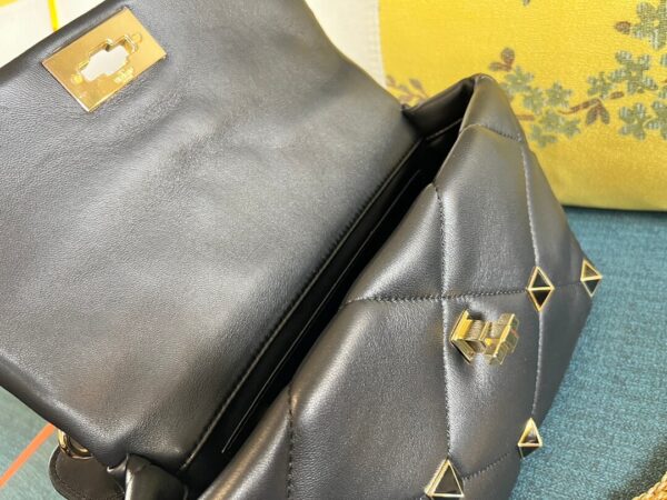 Valentino Garavani Roman Stud Black Bag - Image 4