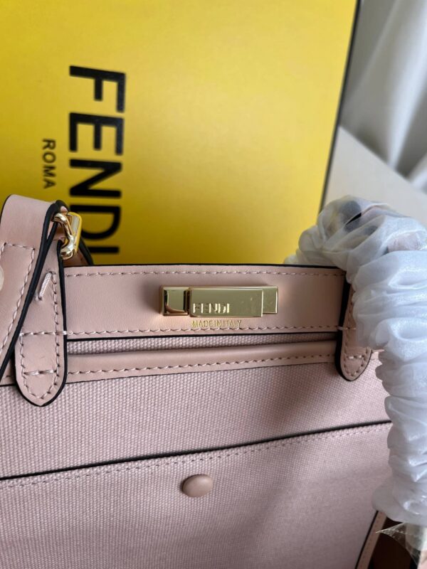 Fendi Women’s X-tote Bag In Canvas With Thread-embroidered Ff Monogram - Image 3