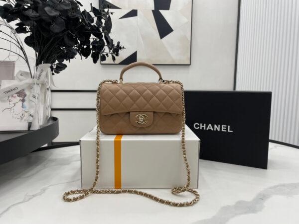 Chanel Mini Rectangular Flap with Top Handle Bag - Image 2