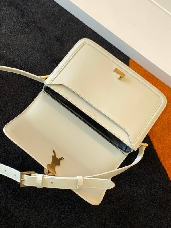 YSL Solferino Shoulder White Bag - Image 2