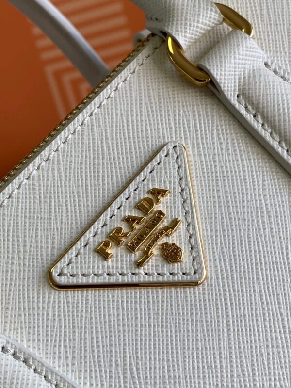 Prada Galleria Saffiano White Bag - Image 3
