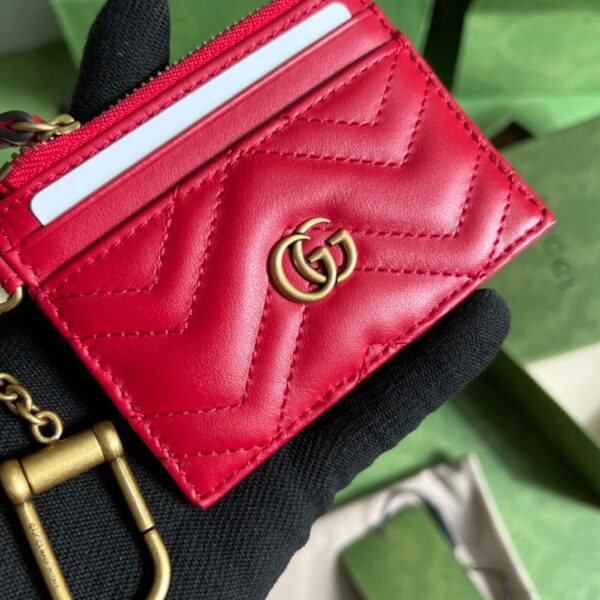 Gucci Red Card Holder - Image 4