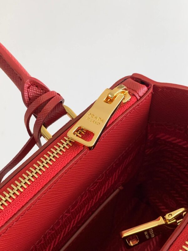 Prada Galleria Saffiano Red Bag - Image 6