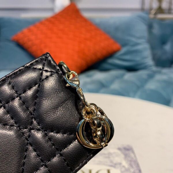 Dior Dior 5-Gusset Card Holder Black - Image 4