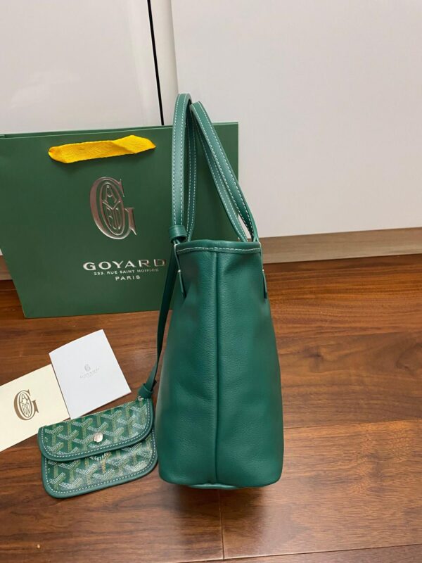 Goyard Mini Tote Green Bag - Image 4