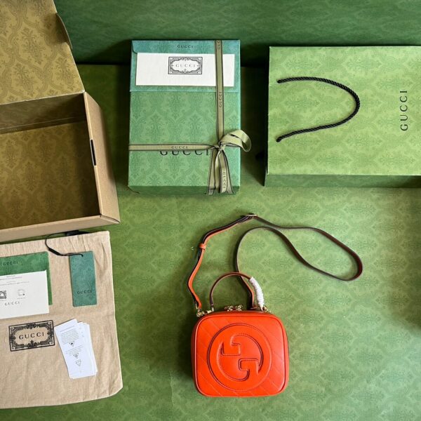 Gucci Blondie Top Handle Orange Bags - Image 4