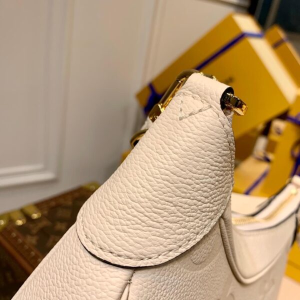 LV Bagatelle Black Monogram Empreinte Bag White - Image 6